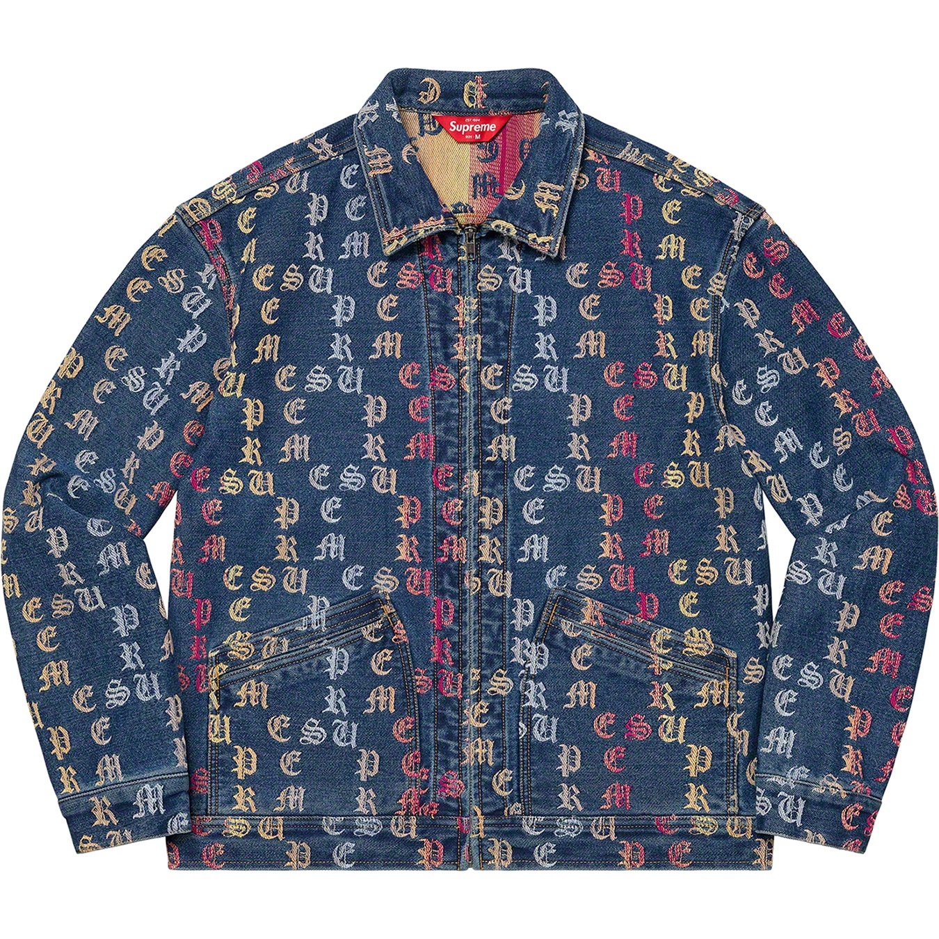Gradient Jacquard Denim Work Jacket view 12